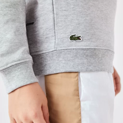 Lacoste Jungenkleidung>Jungen Sweatshirt Mit Kapuze Und Aufdruck Heidekraut Grau Cca