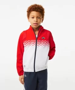 Lacoste Jungenkleidung>Jungen Tennis X Daniil Medvedev Jogger-Set Rot / Weis / Rot / Weis / Blau Cf1