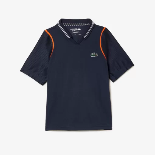 Lacoste Jungenkleidung>Jungen Tennis X Daniil Medvedev Ultra-Dry-Poloshirt Blau Kxe