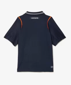 Lacoste Jungenkleidung>Jungen Tennis X Daniil Medvedev Ultra-Dry-Poloshirt Blau Kxe