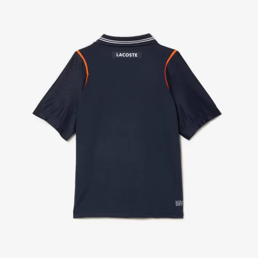 Lacoste Jungenkleidung>Jungen Tennis X Daniil Medvedev Ultra-Dry-Poloshirt Blau Kxe