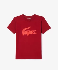 Lacoste Jungenkleidung>Jungen-Shirt Aus Funktionsstoff Mit Krokodilaufdruck Sport Tennis Burgunder Ixx