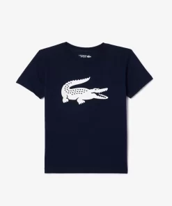 Lacoste Jungenkleidung>Jungen-Shirt Aus Funktionsstoff Mit Krokodilaufdruck Sport Tennis Navy Blau 166