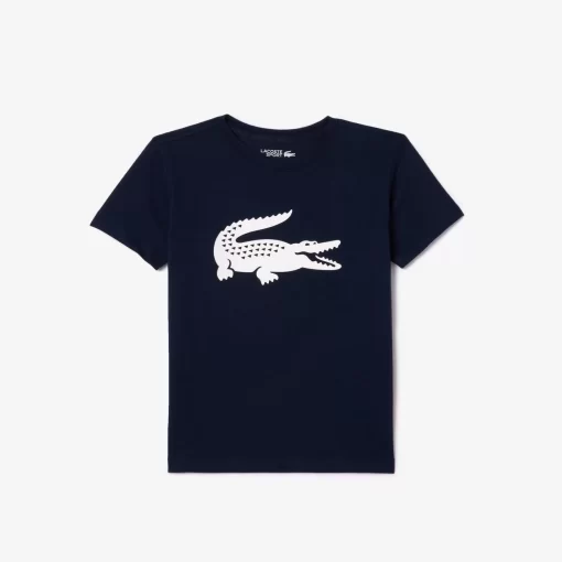 Lacoste Jungenkleidung>Jungen-Shirt Aus Funktionsstoff Mit Krokodilaufdruck Sport Tennis Navy Blau 166