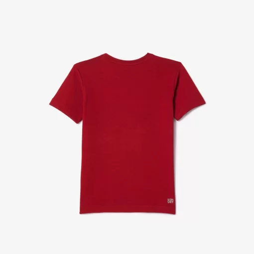 Lacoste Jungenkleidung>Jungen-Shirt Aus Funktionsstoff Mit Krokodilaufdruck Sport Tennis Burgunder Ixx