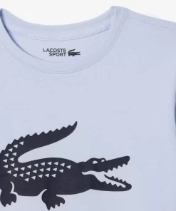 Lacoste Jungenkleidung>Jungen-Shirt Aus Funktionsstoff Mit Krokodilaufdruck Sport Tennis Hellblau J2G