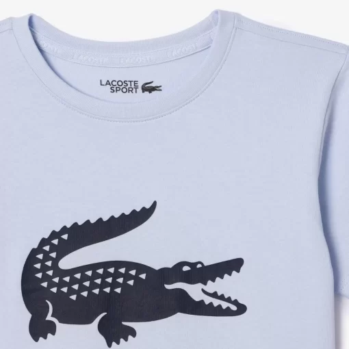 Lacoste Jungenkleidung>Jungen-Shirt Aus Funktionsstoff Mit Krokodilaufdruck Sport Tennis Hellblau J2G