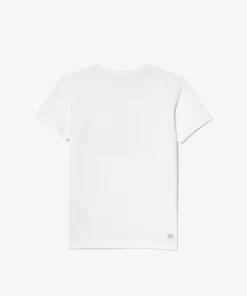 Lacoste Jungenkleidung>Jungen-Shirt Aus Funktionsstoff Mit Krokodilaufdruck Sport Tennis Weis 001