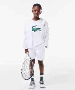 Lacoste Jungenkleidung>Jungen-Shirt Aus Funktionsstoff Mit Krokodilaufdruck Sport Tennis Weis / Grun 737