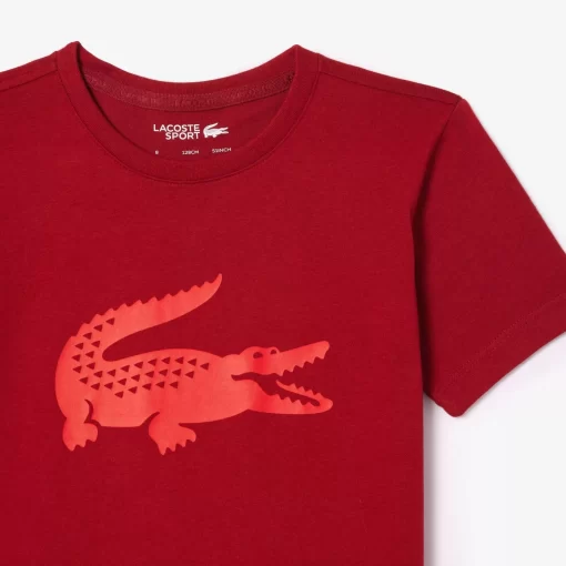 Lacoste Jungenkleidung>Jungen-Shirt Aus Funktionsstoff Mit Krokodilaufdruck Sport Tennis Burgunder Ixx