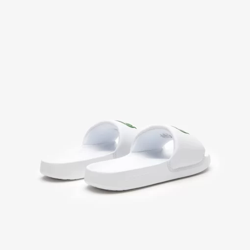 Lacoste Schuhe>Junior-Schlappen Croco 1.0 Aus Synthetik White/Green 082