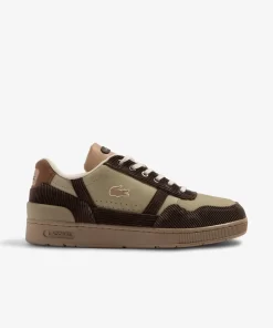 Lacoste Schuhe>Junior-Sneaker T-Clip Aus Veloursleder Brw/Dk Brw 267