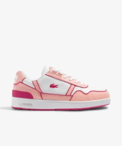 Lacoste Schuhe>Junior-Sneaker T-Clip Mit Colour-Pop White/Light Pink 1Y9