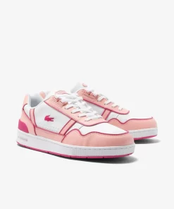 Lacoste Schuhe>Junior-Sneaker T-Clip Mit Colour-Pop White/Light Pink 1Y9