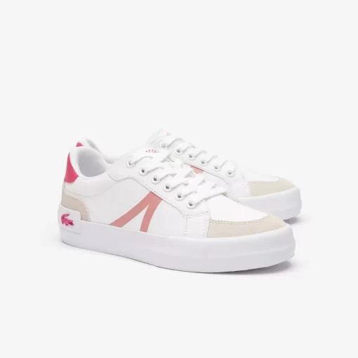 Lacoste Schuhe>Junior-Sneakers L004 Aus Textil Mit Colourblock White/Pink B53