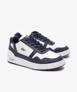 Lacoste Schuhe>Junior-Sneakers T-Clip Aus Synthetik White / Navy 042