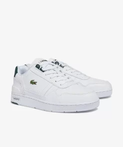 Lacoste Schuhe>Junior-Sneakers T-Clip Aus Synthetik White/Dark Green 1R5