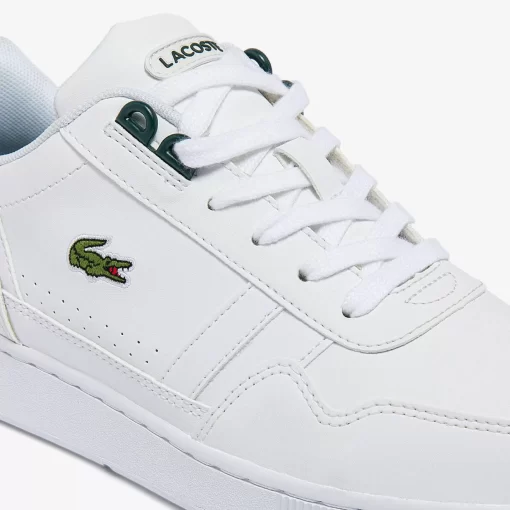 Lacoste Schuhe>Junior-Sneakers T-Clip Aus Synthetik White/Dark Green 1R5