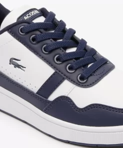 Lacoste Schuhe>Junior-Sneakers T-Clip Aus Synthetik White / Navy 042