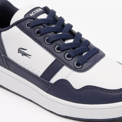 Lacoste Schuhe>Junior-Sneakers T-Clip Aus Synthetik White / Navy 042