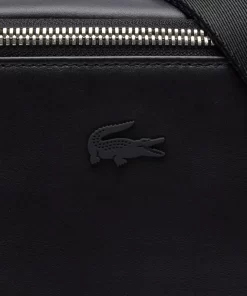 Lacoste Crossbody Taschen>Kamera-Tasche Aus Leder Black 000