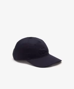 Lacoste Caps & Hüte>Kappe Aus Twill Mit Gestepptem Croc Navy Blau Hde