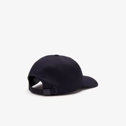 Lacoste Caps & Hüte>Kappe Aus Twill Mit Gestepptem Croc Navy Blau Hde