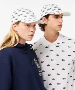 Lacoste Caps & Hüte>Kappe Mit Croc-Aufdruck Weis 001