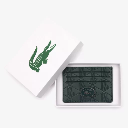 Lacoste Geldbörsen & Kleinlederwaren>Kartenetui Mit Monogramm-Aufdruck Sinople B43