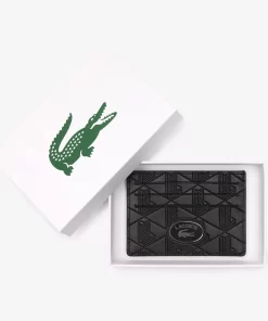 Lacoste Geldbörsen & Kleinlederwaren>Kartenetui Mit Monogramm-Aufdruck Black 000