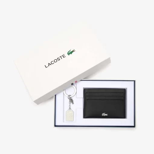 Lacoste Geldbörsen & Kleinlederwaren>Kartenetui Und Polo-Schlusselanhanger Geschenkset Black 000