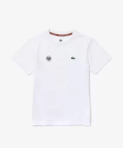 Lacoste Jungenkleidung>Kinder French Open Edition Jersey T-Shirt Weis 001