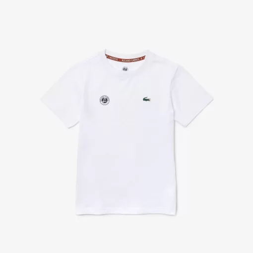 Lacoste Jungenkleidung>Kinder French Open Edition Jersey T-Shirt Weis 001