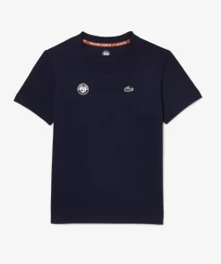 Lacoste Mädchenkleidung>Kinder French Open Edition Jersey T-Shirt Navy Blau 166