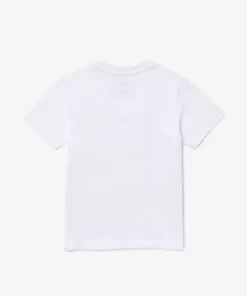 Lacoste Jungenkleidung>Kinder French Open Edition Jersey T-Shirt Weis 001