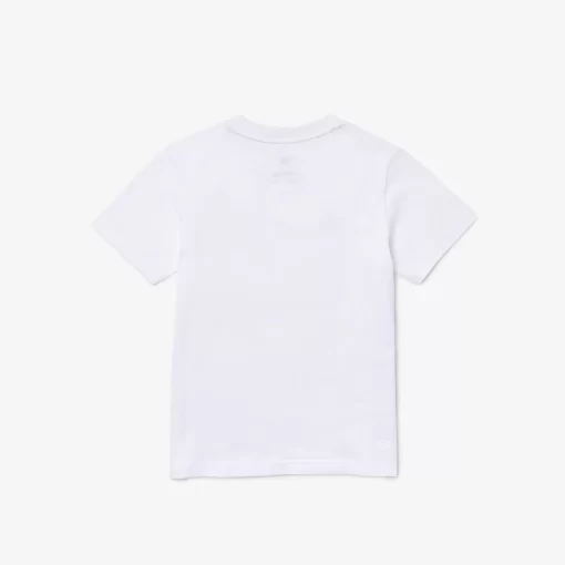 Lacoste Jungenkleidung>Kinder French Open Edition Jersey T-Shirt Weis 001