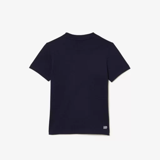 Lacoste Mädchenkleidung>Kinder French Open Edition Jersey T-Shirt Navy Blau 166