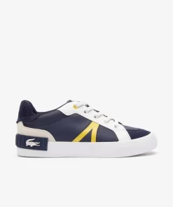 Lacoste Schuhe>Kinder L004 Sneakers Navy/Yellow 2M3