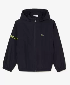 Lacoste Mädchenkleidung>Kinder Jacke Aus Recyceltem Polyamid Navy Blau Hde