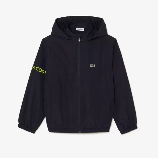 Lacoste Mädchenkleidung>Kinder Jacke Aus Recyceltem Polyamid Navy Blau Hde