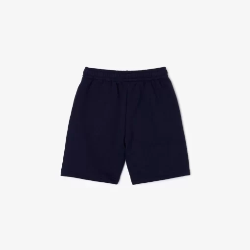 Lacoste Mädchenkleidung>Kinder Shorts Aus Aufgerautem Bio-Baumwoll-Fleece Navy Blau 166