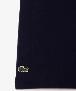 Lacoste Mädchenkleidung>Kinder Shorts Aus Aufgerautem Bio-Baumwoll-Fleece Navy Blau 166