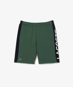 Lacoste Mädchenkleidung>Kinder Shorts Aus Bio-Baumwolle Mit Farbstreifen Dunkelgrun / Navy Blau Kzi