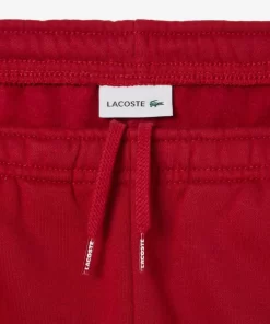 Lacoste Mädchenkleidung>Kinder Shorts Aus Bio-Baumwolle Mit Farbstreifen Burgunder / Navy Blau Iqf