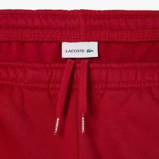 Lacoste Mädchenkleidung>Kinder Shorts Aus Bio-Baumwolle Mit Farbstreifen Burgunder / Navy Blau Iqf