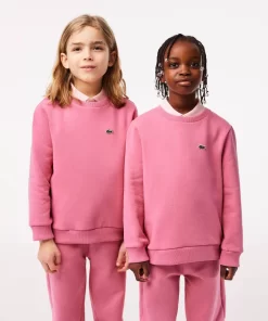 Lacoste Mädchenkleidung>Kinder Sweatshirt Aus Baumwoll-Flanell Reseda Rosa 2R3