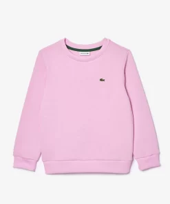 Lacoste Mädchenkleidung>Kinder Sweatshirt Aus Baumwoll-Flanell Rosa Ixv