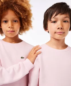 Lacoste Mädchenkleidung>Kinder Sweatshirt Aus Baumwoll-Flanell Hellrosa T03