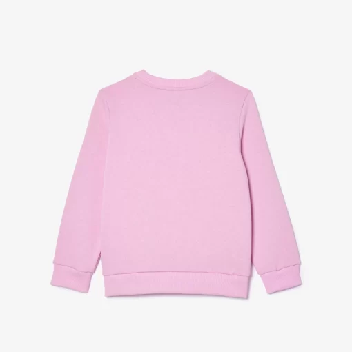 Lacoste Mädchenkleidung>Kinder Sweatshirt Aus Baumwoll-Flanell Rosa Ixv