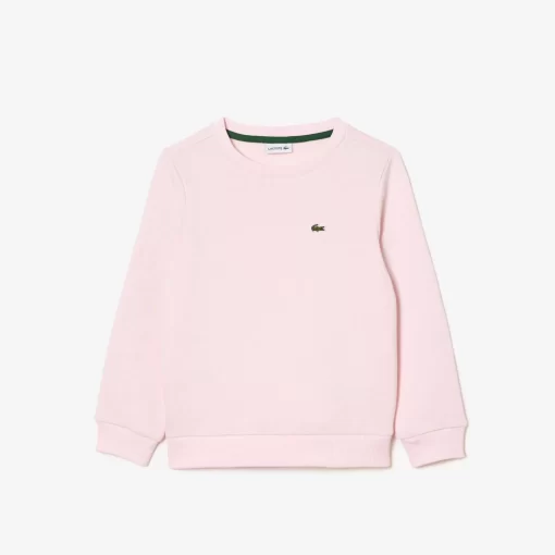 Lacoste Mädchenkleidung>Kinder Sweatshirt Aus Baumwoll-Flanell Hellrosa T03